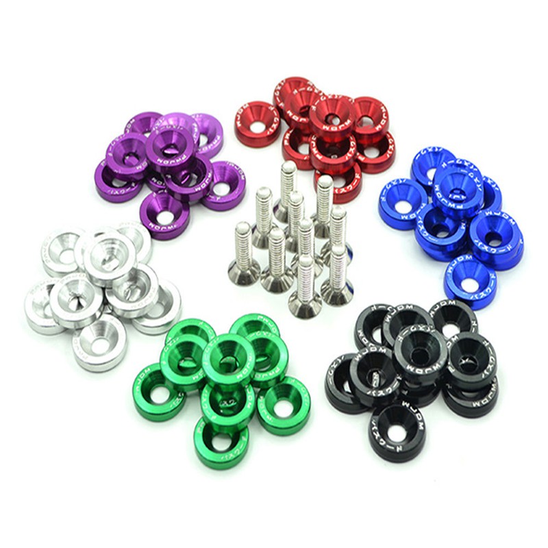 Bộ 10 ốc vít gắn biển số miếng cản cho xe hơi