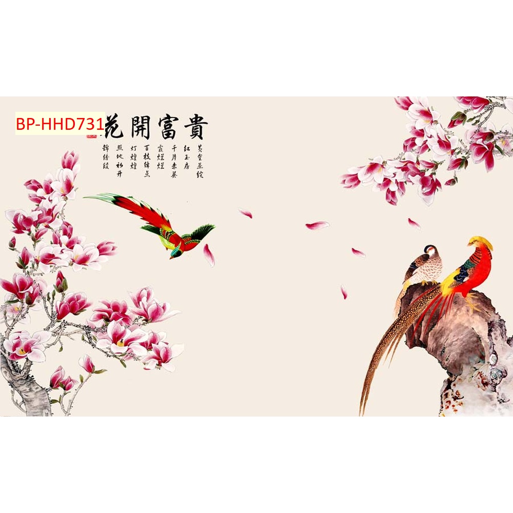 Tranh dán tường Hoa  phong cảnh tươi mới được mua nhiều nhất