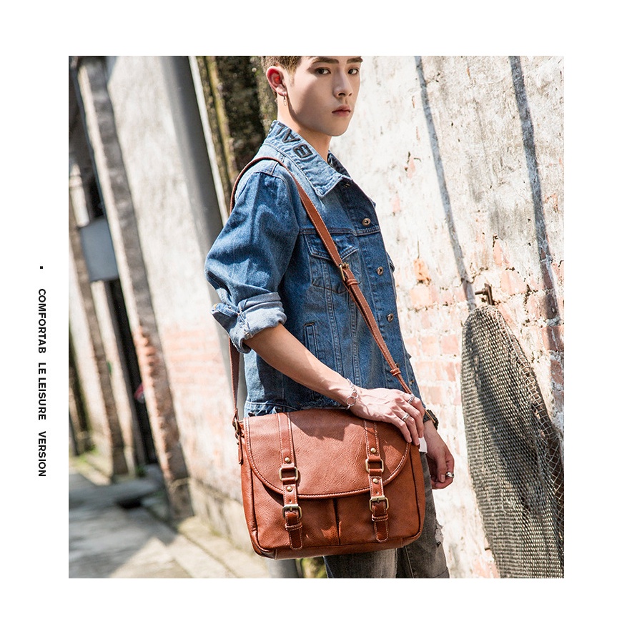 Túi đeo chéo nam đa chức năng thời trang cao cấp phong cách mới