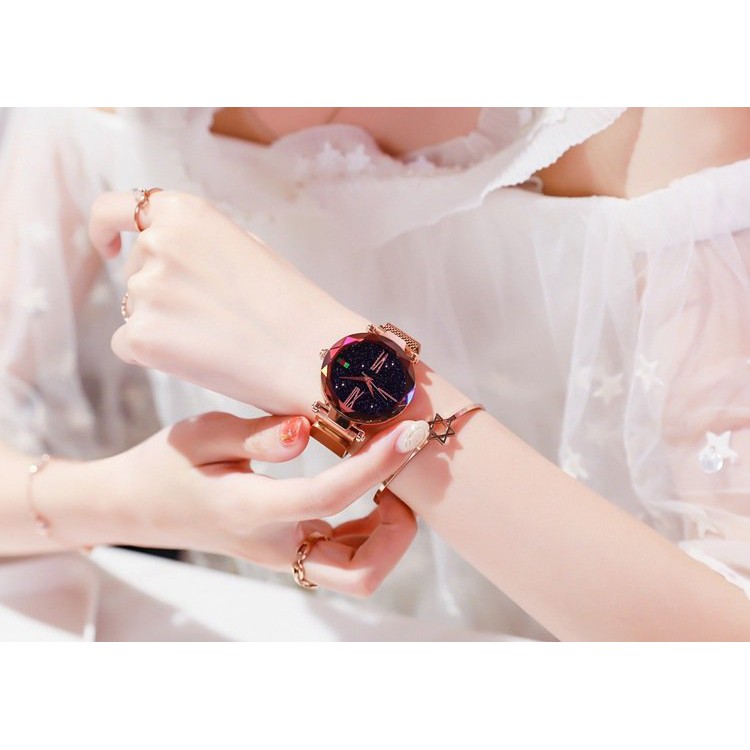 SIÊU XINH + MIỄN SHIP - Đồng Hồ Nữ Sang Chảnh DIMINI Ulzzang Dây Nam Châm Lụa