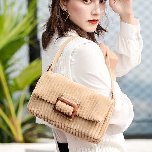 IELGY Túi Xách Vải Bông Đeo Chéo Thời Trang Đơn Giản Cho Nữ