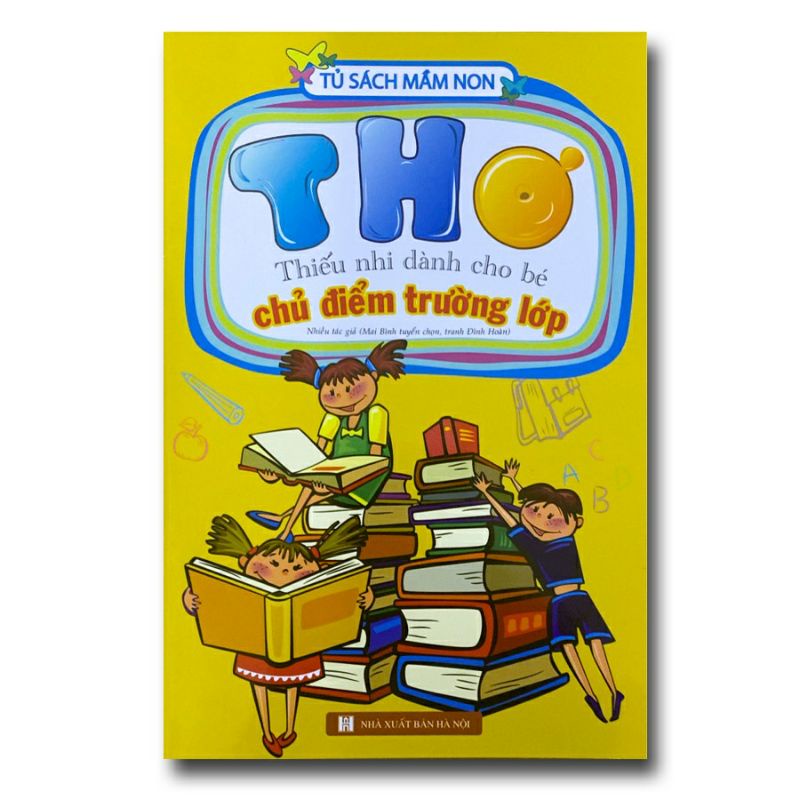 Sách - Thơ thiếu nhi dành cho bé trọn bộ nhiều chủ điểm phát triển ngôn ngữ (Bộ 6 cuốn)