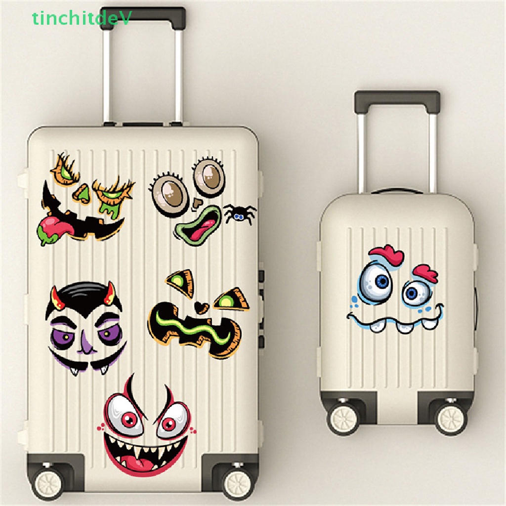 Miếng Dán Họa Tiết Bí Ngô / Emoji Dễ Thương Dùng Trang Trí Vali / Laptop / Xe Hơi DIY