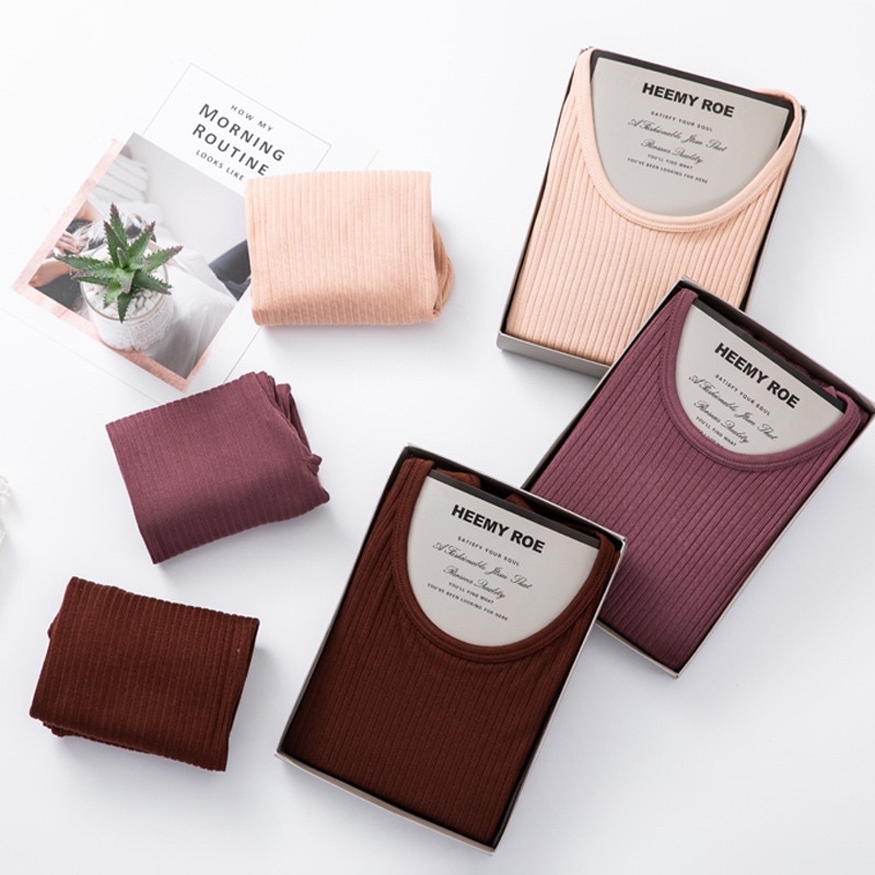 (FULL BOX) Bộ len tăm giữ nhiệt cao cấp,co dãn 4 chiều,chất len mềm mại,ấm áp,tôn dáng cơ thể-KOVY❤️STORE | BigBuy360 - bigbuy360.vn