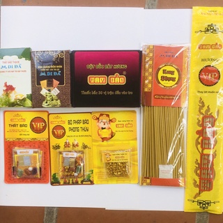 Chọn đồ thờ cho BÀN THỜ THẦN TÀI: hương thần tài, cốt nạp tượng ông tài ông địa, gạo thần tài, thất bảo