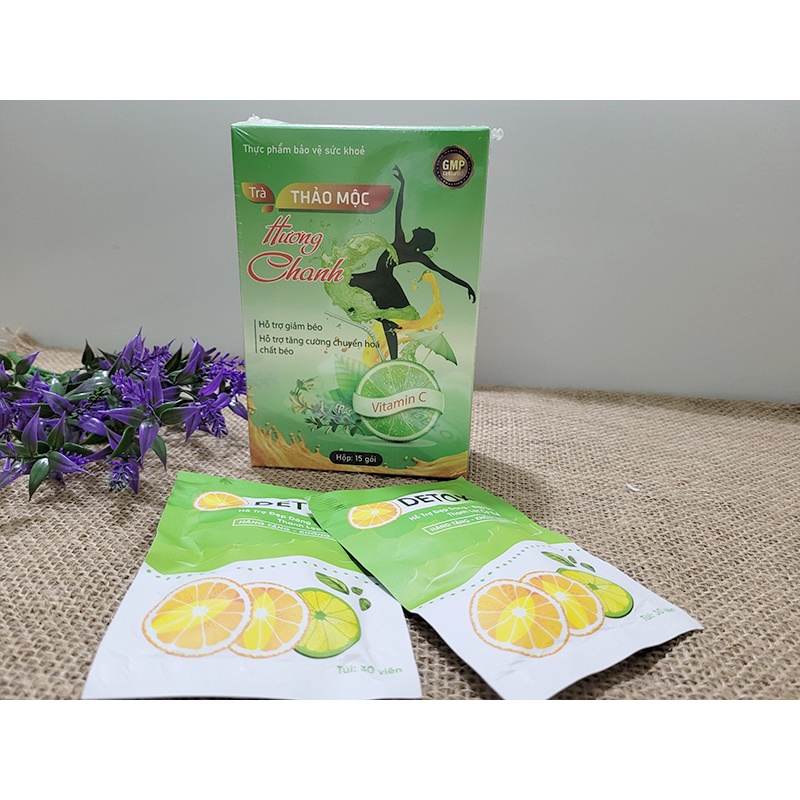 Trà Thảo Mộc Hương Chanh Hỗ Trợ Giảm Béo
