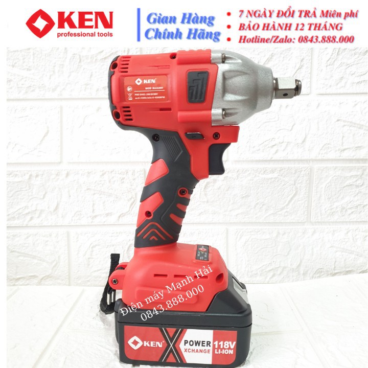 Máy xiết bulong Ken 88V - 2 TRONG 1 - 2 Pin - TẶNG 6 KHẨU 13.15.17.19.21.22 + ĐẦU KHOAN SẮT, GỖ, BẮN VÍT... Cao Cấp