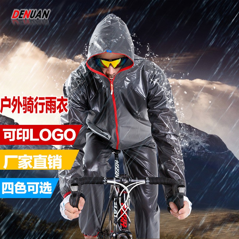1 Bộ {Clothes+Quần} Áo Mưa Xe Đạp Siêu Nhẹ Chống Gió Chống Thấm Nước [DE038]