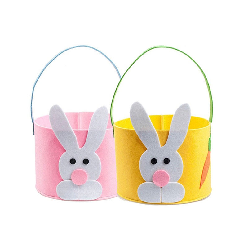 Giỏ Đựng Kẹo Hình Thỏ Phục Sinh Dễ Thương