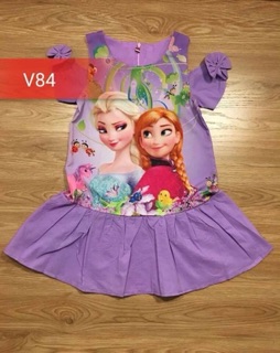 Đầm lanh Elsa tay rớt vai