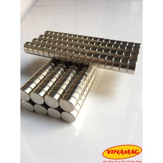 12x6mm nam châm trắng đất hiếm lực từ cực mạnh