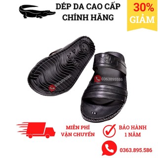 [Ảnh thật] Dép Da Nam Cao Cấp, Dép Nam Quai Ngang - Hàng loại 1 - MXK06