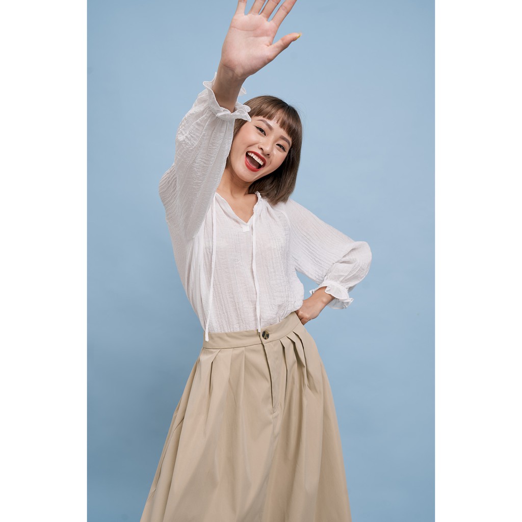 DOTTIE- Chân váy dài xếp ly xòe nữ S0047 | BigBuy360 - bigbuy360.vn