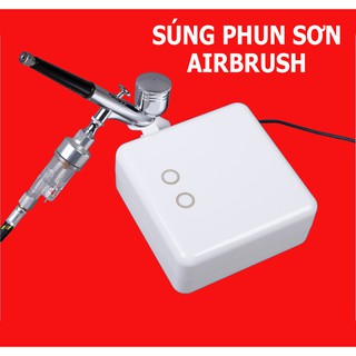 Airbrush K200 White bộ súng phun sơn mỹ thuật chuyên nghiệp