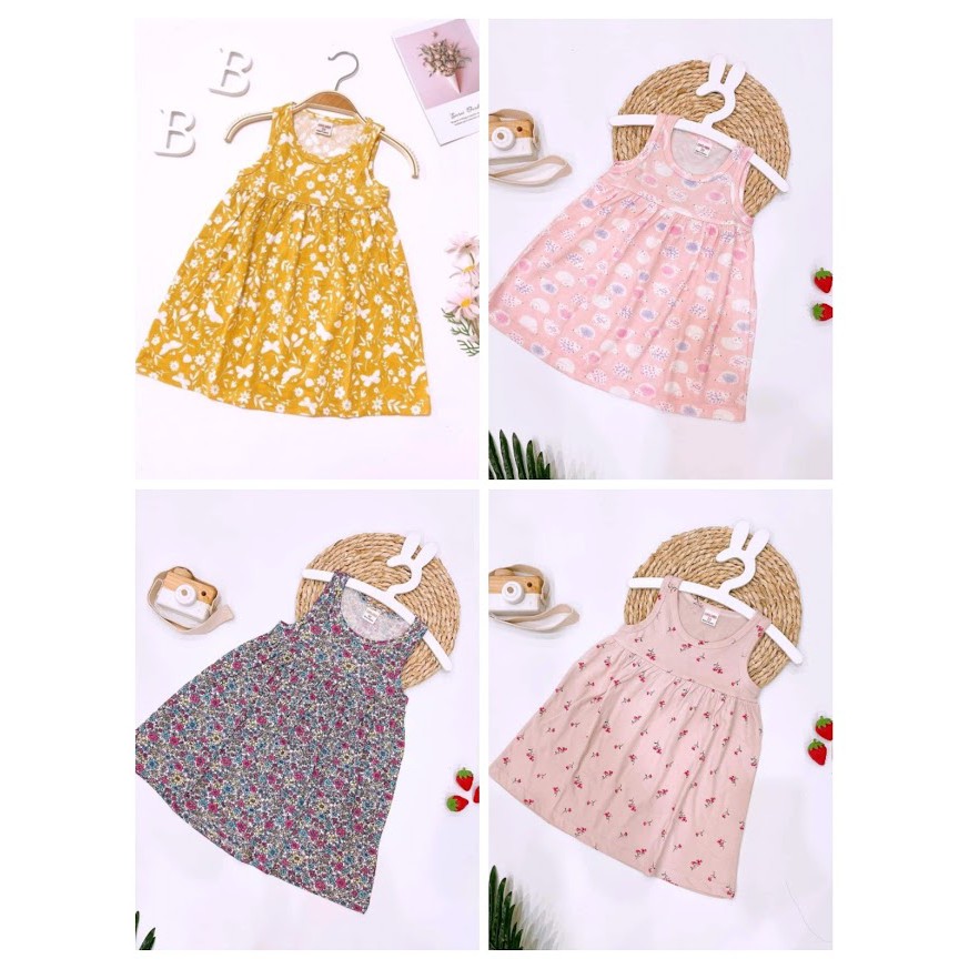 ✓ 11_22kg✓ Váy cotton xuất dư ba lỗ cách điệu BẢNG MÀU 2 MÃ SN002 | BigBuy360 - bigbuy360.vn