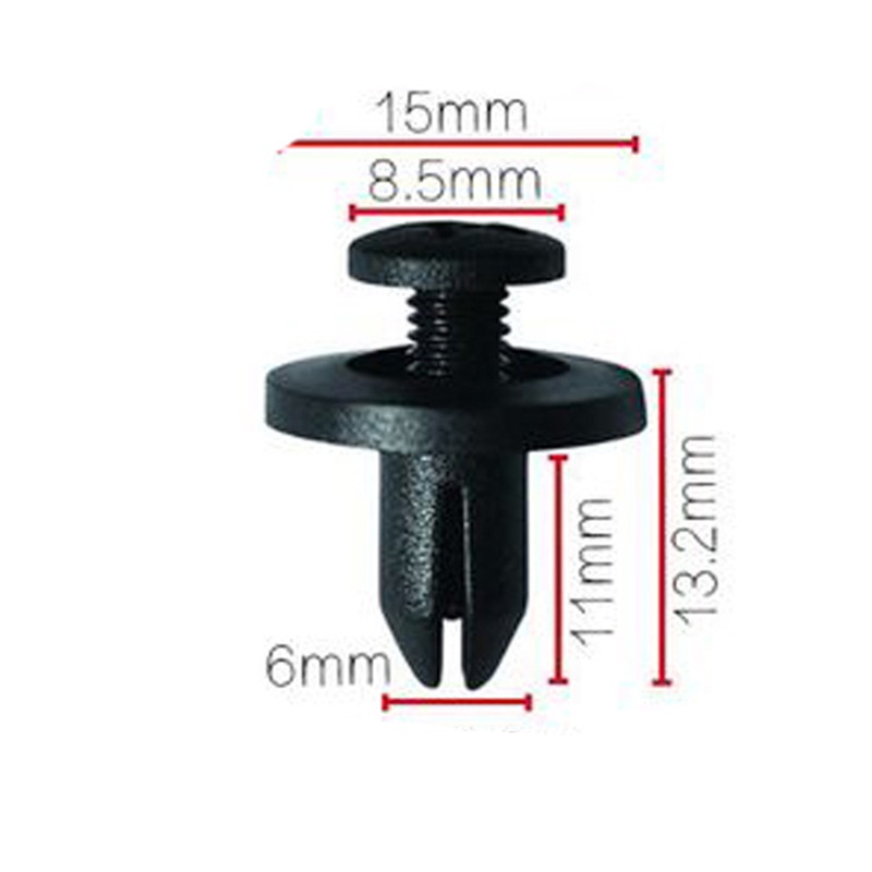 Set 50 Đinh Tán Nhựa 6mm Chuyên Dụng Cho Xe Hơi Honda