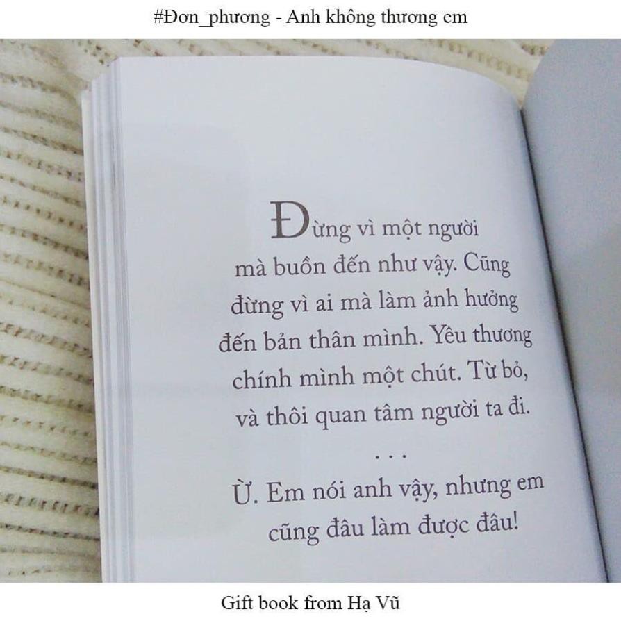 Sách - Đơn Phương – Anh Không Thương Em (Tái Bản) [AZVietNam]