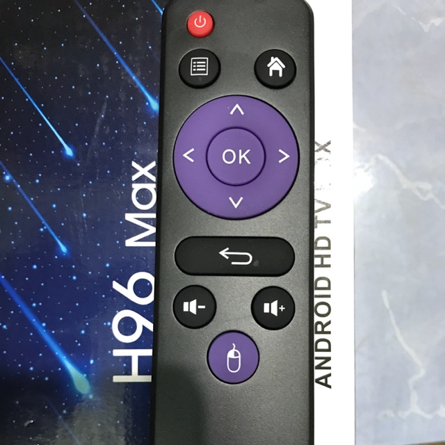 điều khiển đầu thu android tv box h96 max