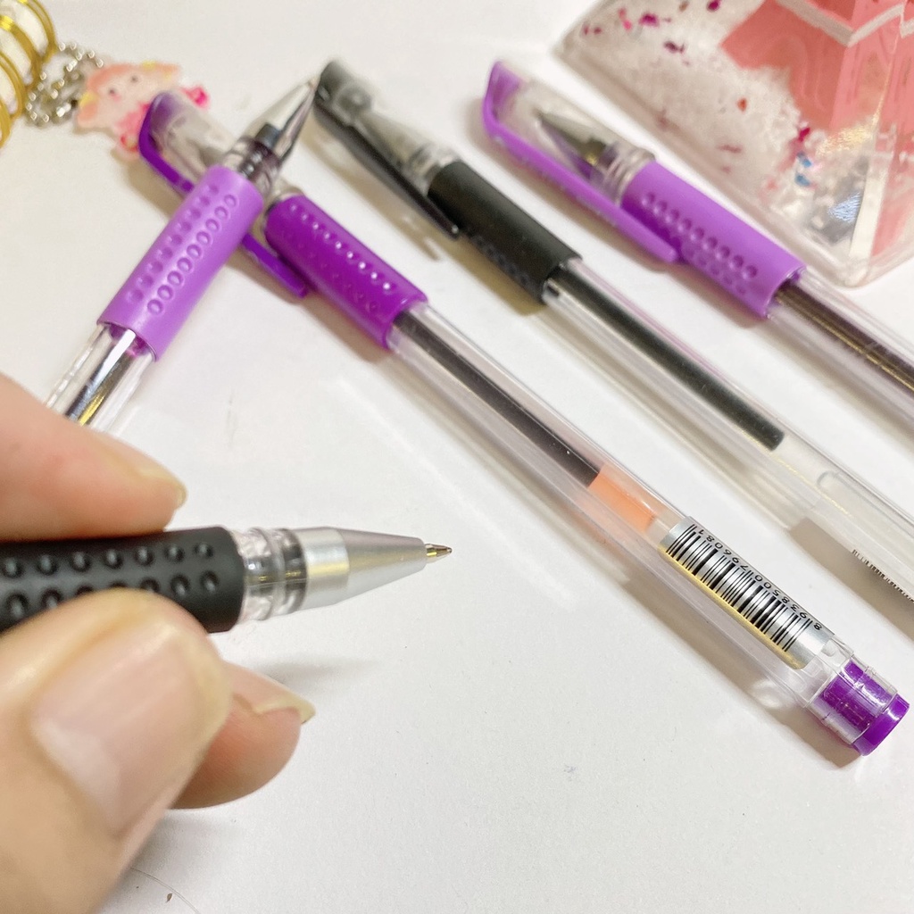 Bút Gel nước ngòi 0.5 cầm êm tay viết nhanh mực đều