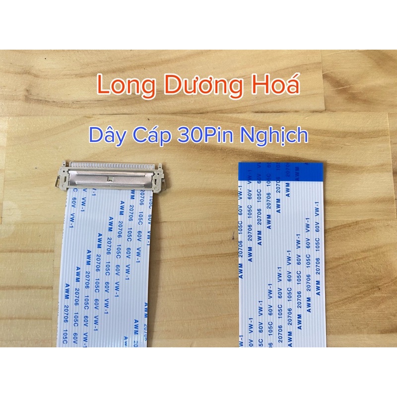 Bộ 2 Sợi Dây Cáp LDVS 30Pin Cho Màn Samsung - Dài 30cm Ngược Chiều