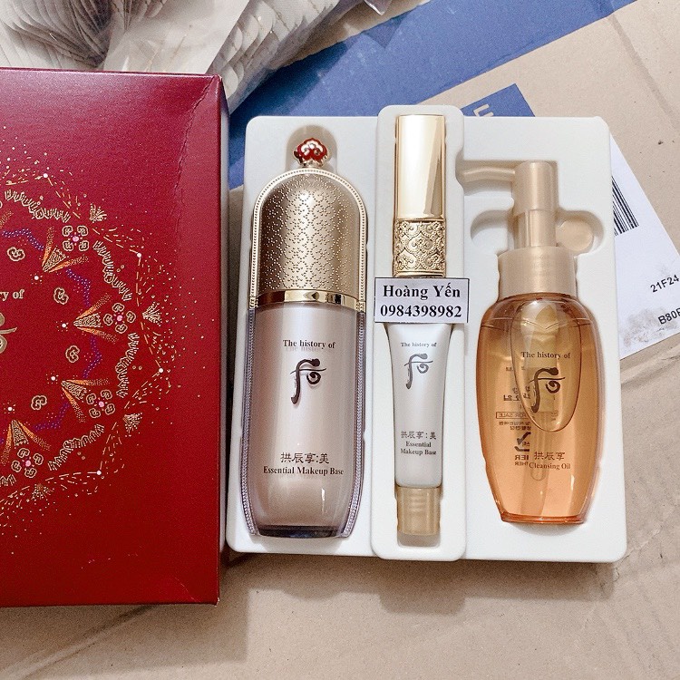 [HÀNG MỚI] Set Kem lót Whoo Mi Essential Makeup Base HÀN QUỐC, DATE 2024