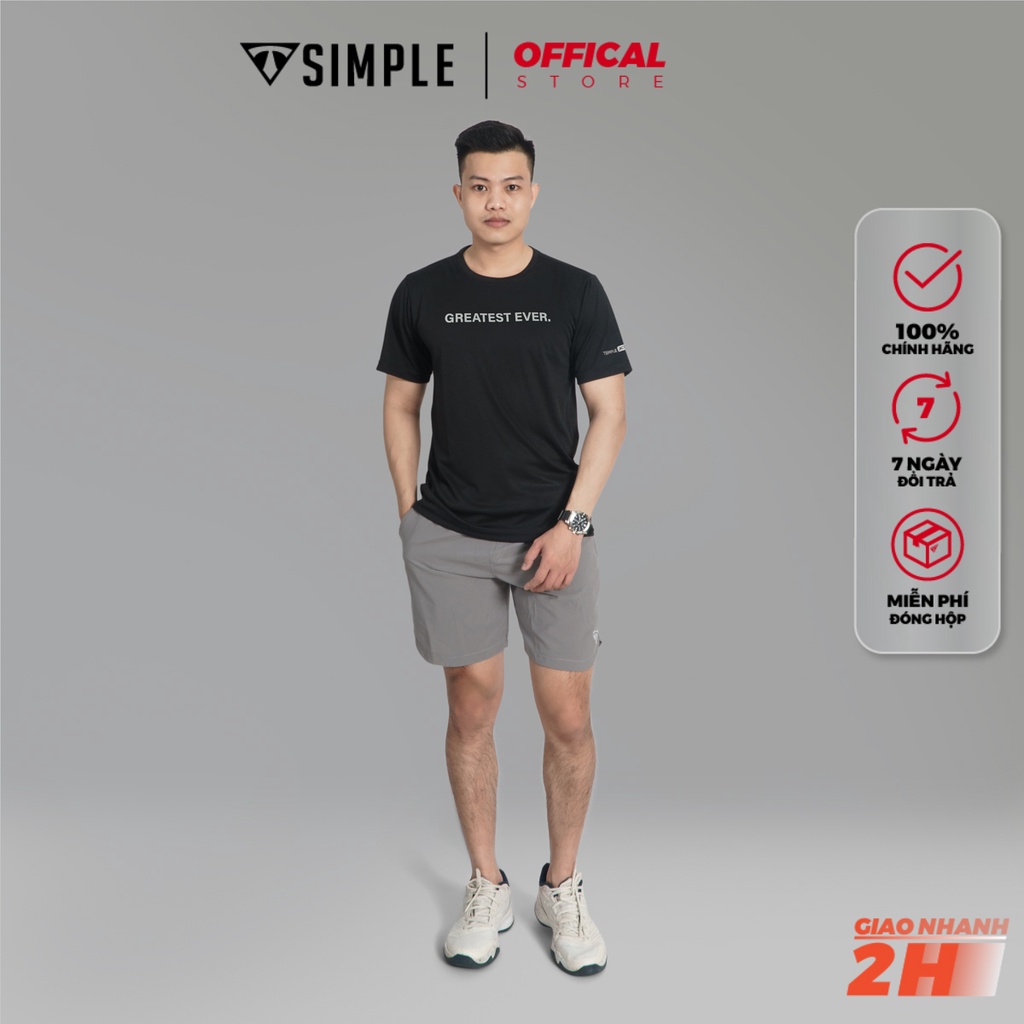 Áo Thể Thao Nam TSIMPLE cổ tròn tay ngắn tập gym vải thun lạnh thoáng mát co giãn chuẩn form MSSAHP6 | WebRaoVat - webraovat.net.vn