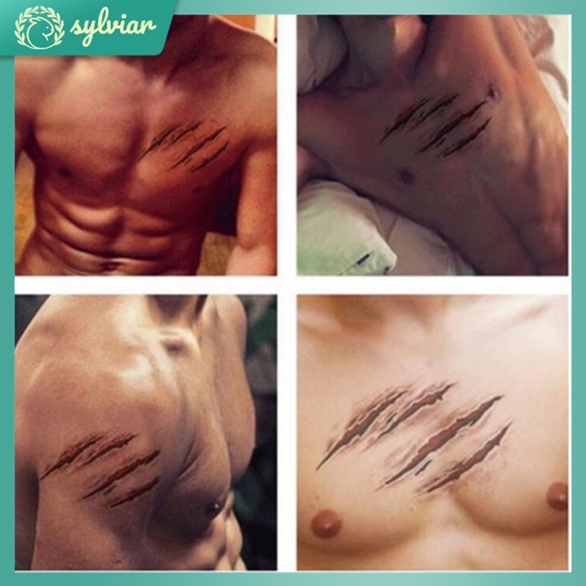 Nhãn Dán Hình Xăm Cơ Thể Chống Thấm Nước Trang Trí Halloween Kích Thước 2251 10.56CM