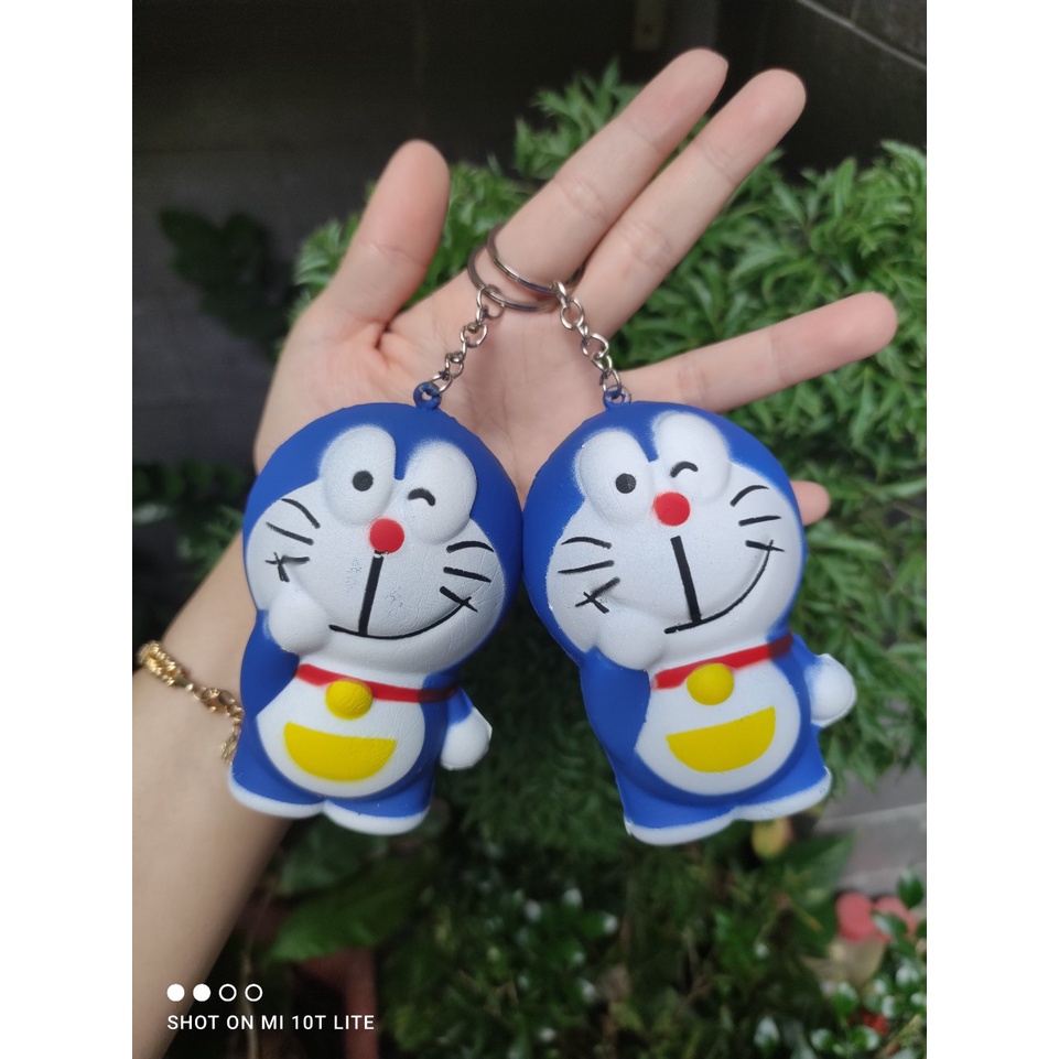 Móc khóa squishy Doremon mềm cho bé