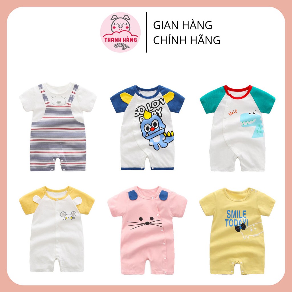 Bộ Body Cho Bé, Body Đùi Bé Trai Bé Gái Cotton Mùa Hè Thanh Hằng Baby 5 Đến 13 Kg