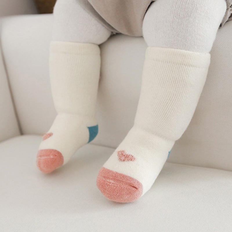 Vớ Cotton Mềm Dày Dặn Chống Trượt Dễ Thương Cho Bé Sơ Sinh