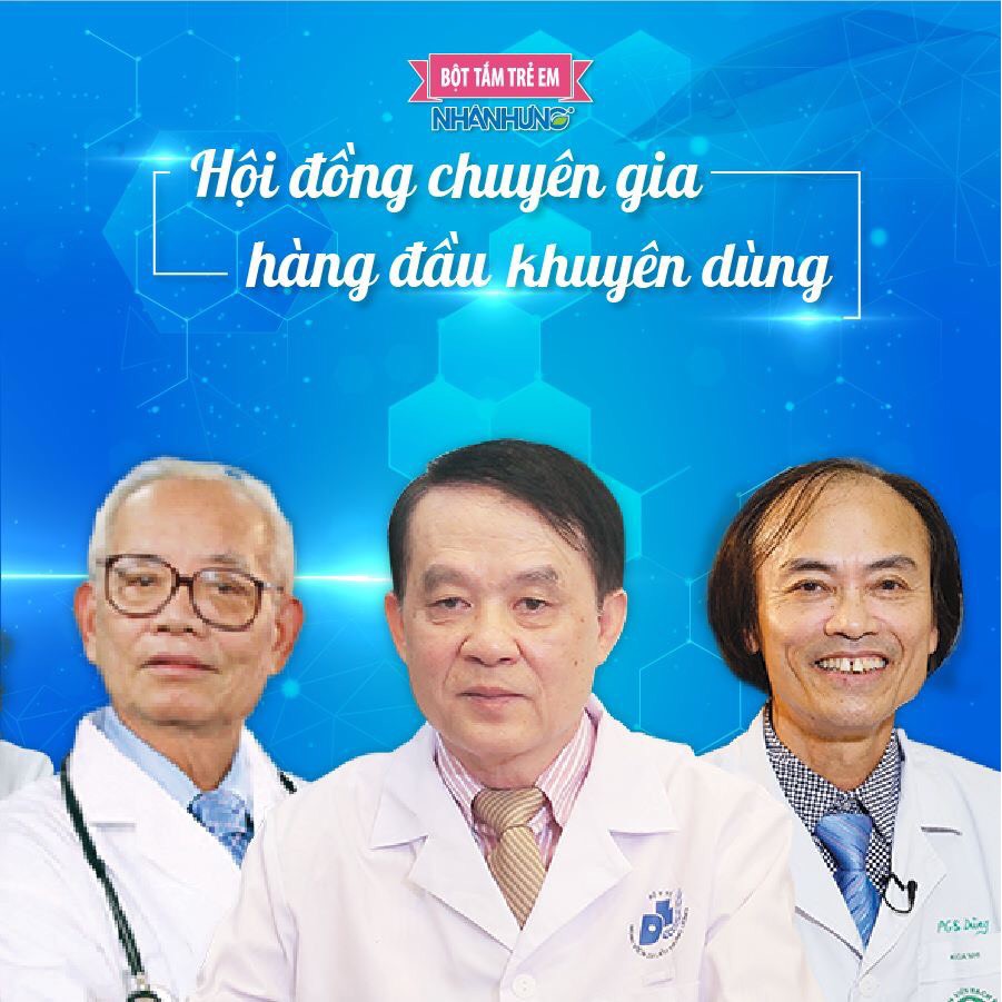 Bột pha nước tắm trẻ em Nhân Hưng (Hộp 12 và 30 gói)