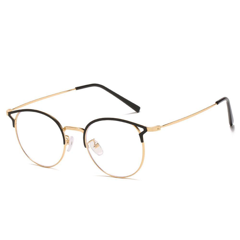 Mắt Kính Gọng Mắt Mèo Tròng Trong Suốt Phong Cách Cổ Điển Dành Cho Nam Nữ