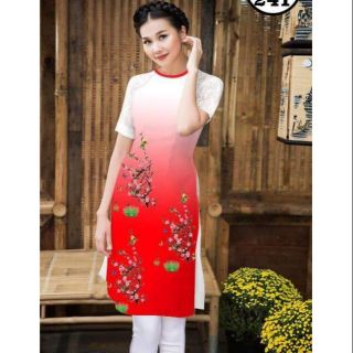 Áo dài cách tân vải thun cát