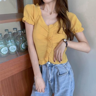 Croptop len dệt kim