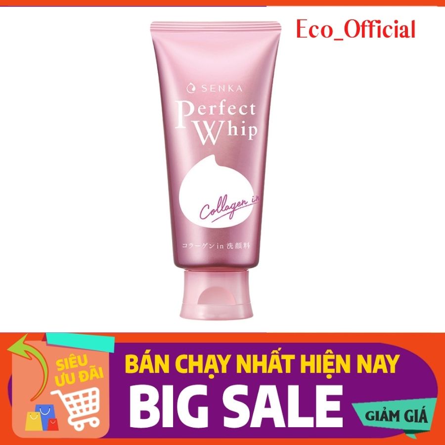 { Hot 2022 } Sữa rửa mặt Sạch sâu - Sáng hồng Senka Perfect Whip Berry Bright 120g