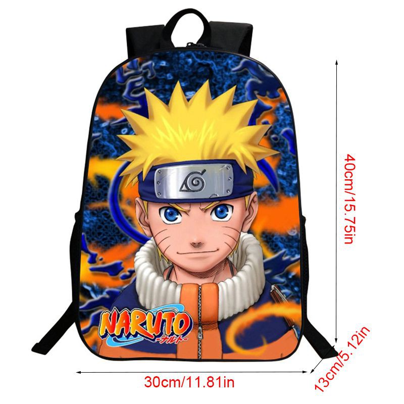 Ba lô đi học họa tiết nhân vật anime Naruto Kakashi Uchiha Itachi