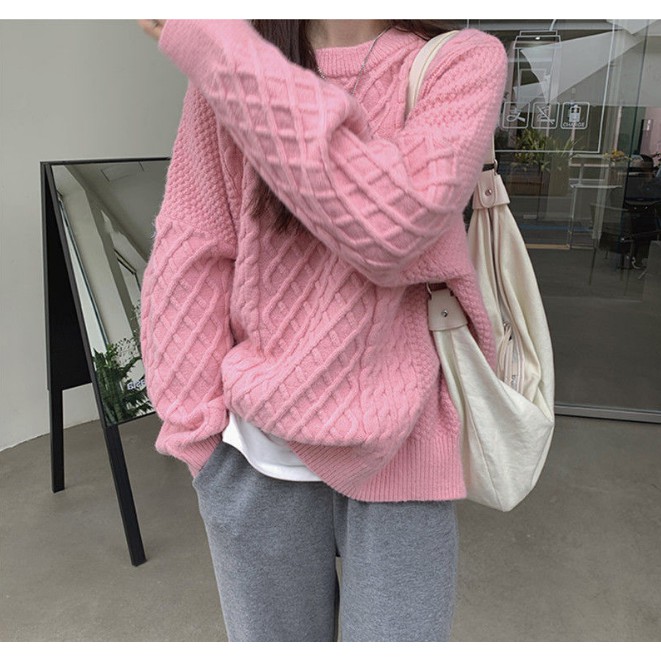 Áo len nữ phong cách hàn quốc 5 màu len dệt kim QC | BigBuy360 - bigbuy360.vn
