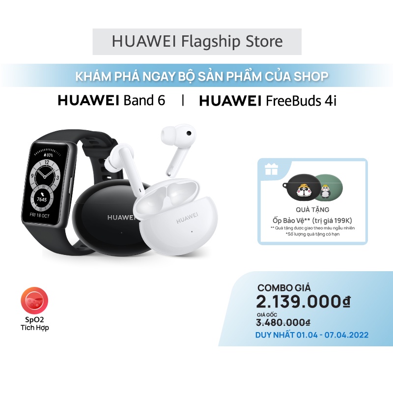 Bộ Sản Phẩm Huawei (Band 6 + FreeBuds 4i)