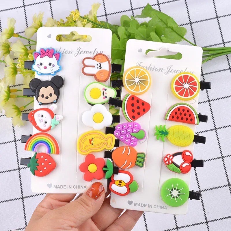 Set 5 kẹp tóc siêu xinh, kẹp tóc cho bé [ MÃ B705 ]