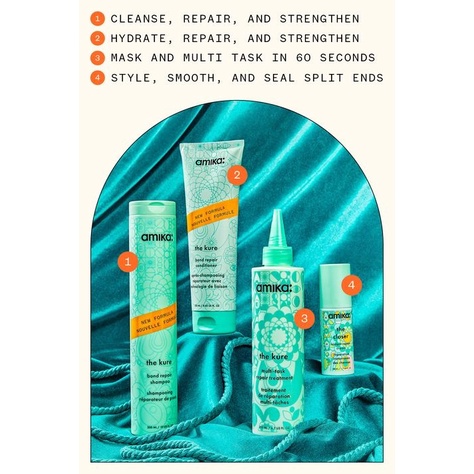 Amika 🔥 Kem ủ phục hồi tóc The Kure Multi-Task Repair Treatment