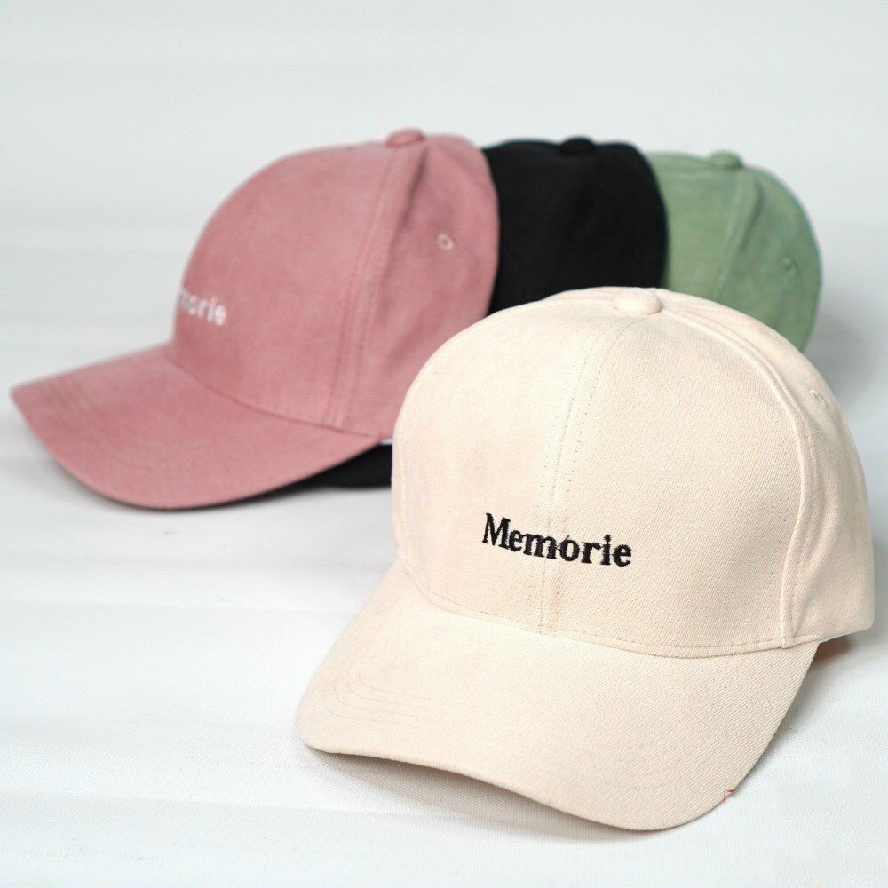 Mũ lưỡi trai Nón kết thêu chữ MEMORIE chất kaki cao cấp form unisex nam nữ hợp thời trang AQ STORE