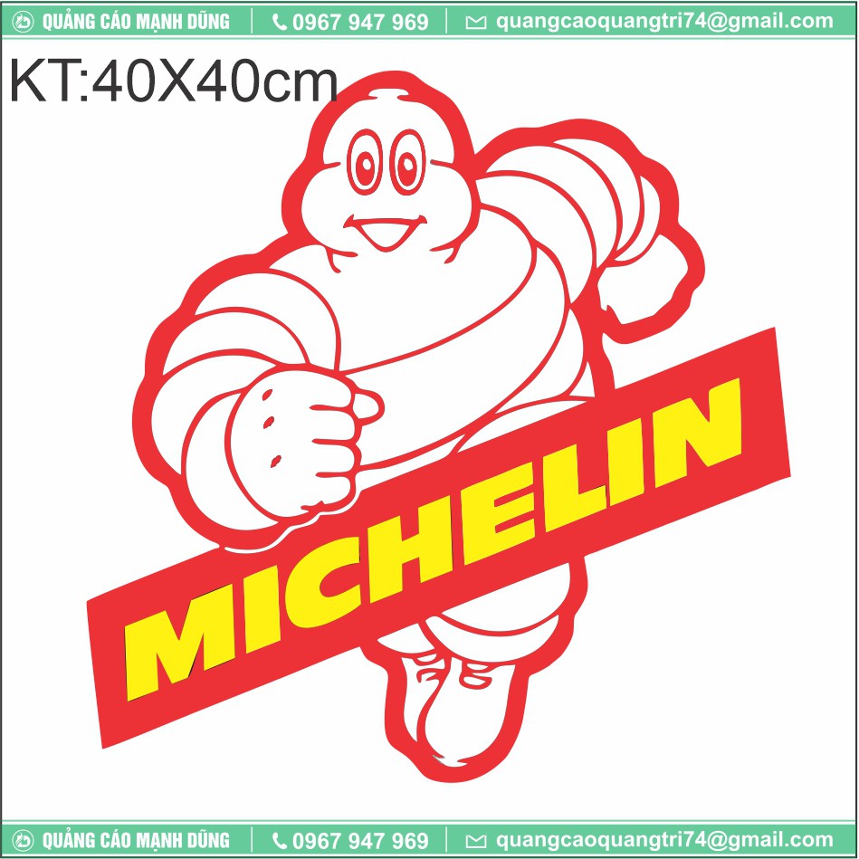 Tem Dán Xe Tải🐷𝑭𝑹𝑬𝑬𝑺𝑯𝑰𝑷🐷MICHELIN🐷đủ các màu