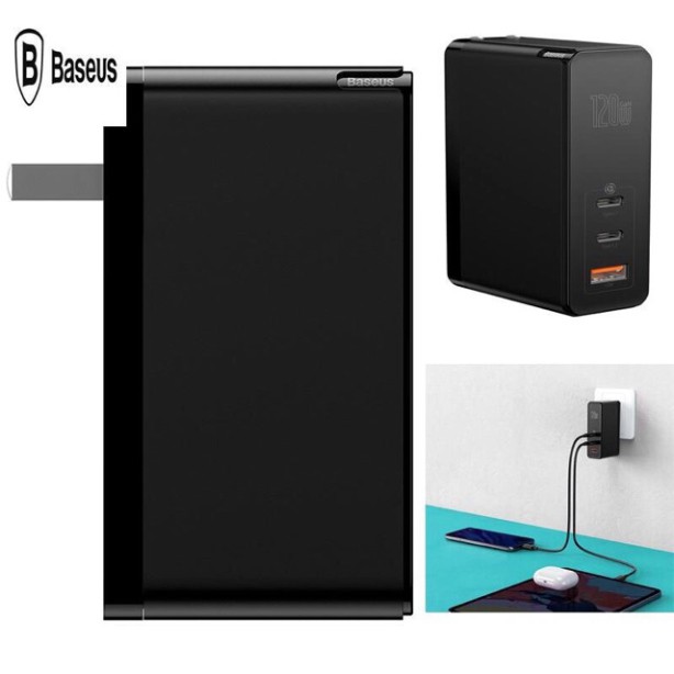 Củ sạc nhanh đa năng Baseus GaN2 Pro Quick Charger 120W dùng cho Smartphone/ Tablet/ Macbook / Laptop