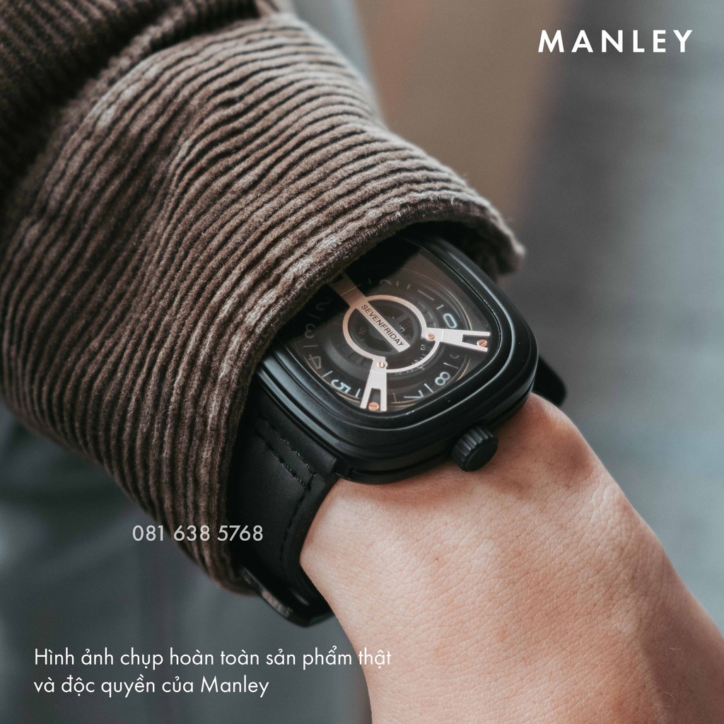 Đồng hồ Nam SEVEN FRIDAY dây da, máy Nhật, bảo hành 24 tháng