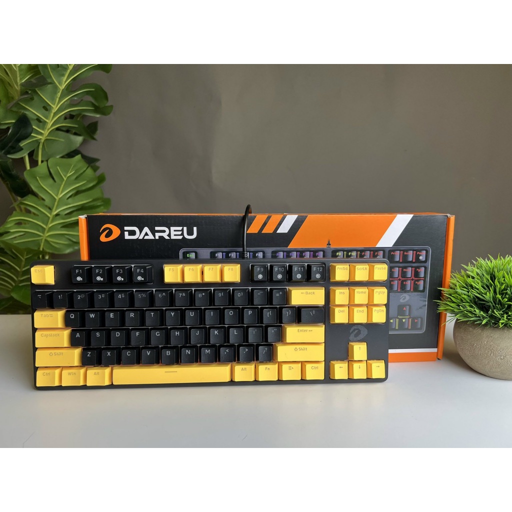 Bàn phím cơ red switch brown switch blue switch led đổi màu 87 phím Dareu EK87 có dây bảo hành chính hãng 24 tháng