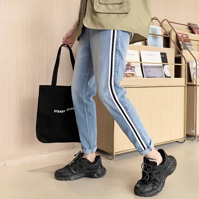 Quần JEAN Nam HÀN QUỐC quần baggy jeans mã 002 cao cấp Kun Shop | BigBuy360 - bigbuy360.vn