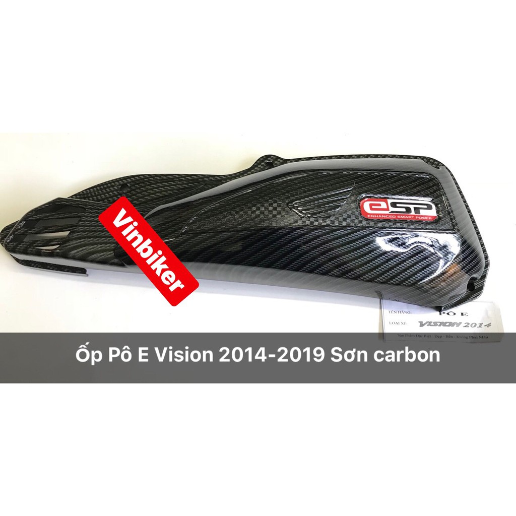 ỐP CARBON XE VISION 2014 - 2022 NHỰA ABS CAO CẤP SƠN VÂN CACBON &lt; LẺ TỪNG MÓN &gt;