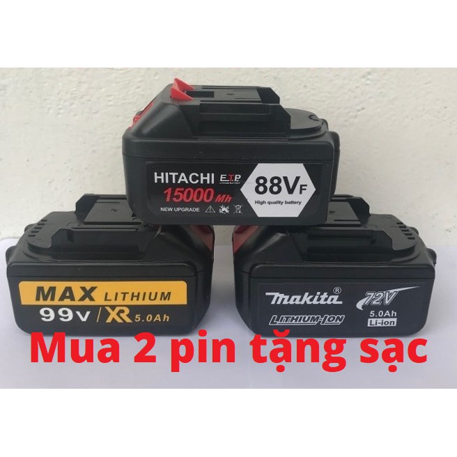 Pin Máy Khoan 3Ah Chân Makita 18v 21v 10 cell