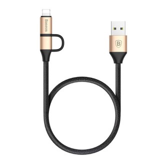 Cáp sậc nhanh đa năng 2 in 1 Micro - Lightning Baseus Data sync Fast Charging USB Cable