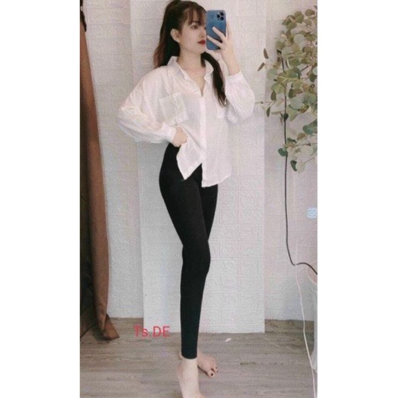 [RẺ VÔ ĐỊCH] Quần Dài  Trơn Co Dãn 4 Chiều Body Siêu Xinh- QUẦN LEGGING DÀI NỮ  UZZLANG